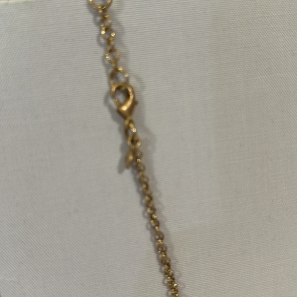 J Crew yellow pear in goldtone costume necklace - Picture 3 of 3